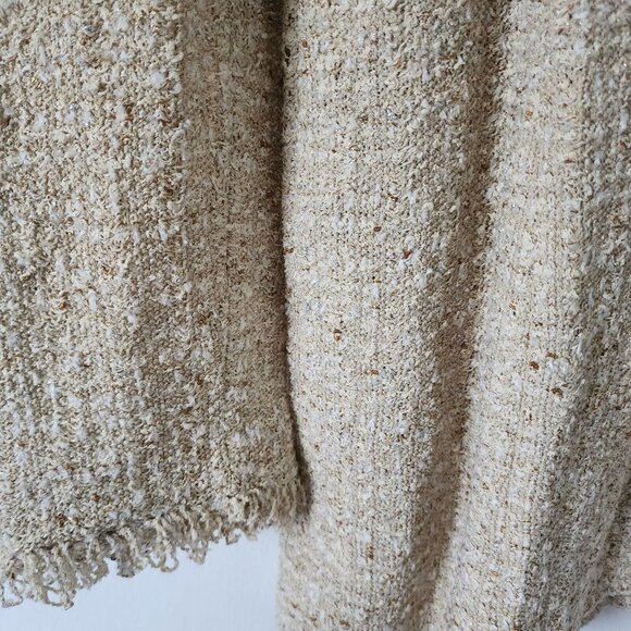 St John Marie Tan Brown Santana Knit Zip Tunic Blazer 12 - Picture 12 of 16